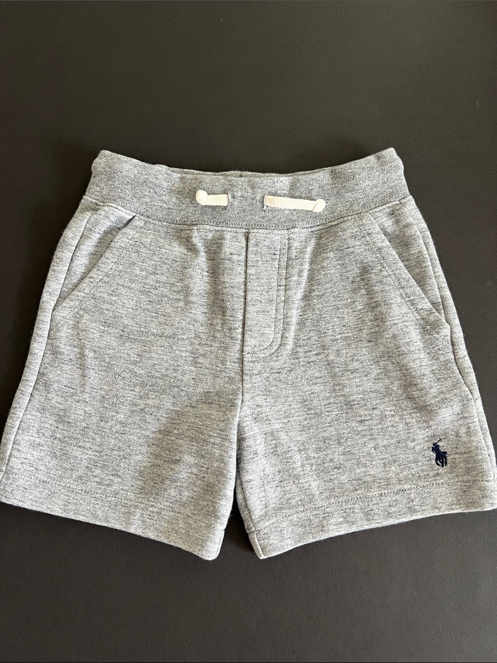 Ralph Lauren Heather Gray Knit Drawstring Shorts